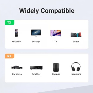Adaptor Bluetooth Auxiliar USB, Jack, TX/RX Mode, BT5.1 + Cablu Jack, Ugreen CM523, Negru - Img 7