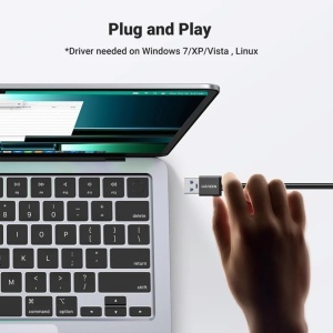 Adaptor pentru Internet, USB la USB, RJ45, 1000Mbps, 5Gb/s, Ugreen, Negru - Img 4