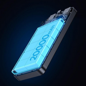 Baterie externa 2x USB, 1x Type-C, 1x Micro USB, display digital, 15W, 20.000mAh, JoyRoom (JR-T014) - Negru - Img 7