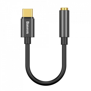 Cablu adaptor audio Type-C la Jack 3.5mm, Baseus L54 (CATL54-01) - Negru - Img 1