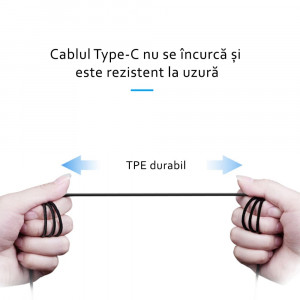 Cablu de date Type-C, Samsung Original (EP-DG970BBE) - Negru - Img 5