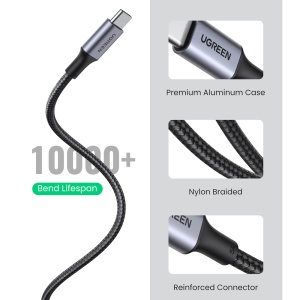 Cablu de Date USB-C la Type-C, PD100W, 5A, 480Mbps, 1m, Ugreen US316, Negru - Img 6