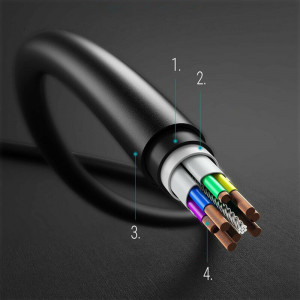 Cablu de Date USB-C to Type-C Super Fast Charging 5A, 1m - Samsung (EP-DN975BBEGWW) - Black (Bulk Packing) - Img 4
