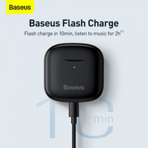 Casti Wireless TWS Bowie E3 cu Bluetooth 5.0, Baseus (NGTW080001) - Negru - Img 4