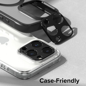 Folie camera iPhone 15 Pro / 15 Pro Max, Ringke Camera Styling - Black - Img 3