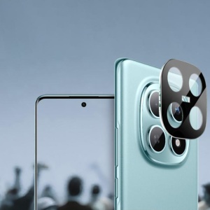 Folie camera pentru Xiaomi Redmi Note 15 5G / Poco M8 5G, SKYDDAR INNOVATION, Camera Glass Negru, set cu sticker  - Img 3