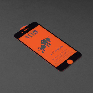 Folie iPhone 6 / 6S, ce acopera tot ecranul 111D, Techsuit - Negru - Img 2