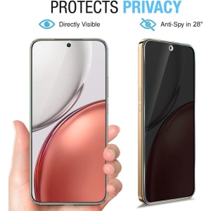 Folie pentru Honor 600 Lite, Anti-spy Ultra HD, Protectie 9H, Montare Simplă, 111D, set cu sticker, Privacy - Img 5