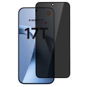 Folie pentru Xiaomi 17T, Anti-spy Ultra HD, Protectie 9H, Montare Simplă, 111D, set cu sticker, Privacy
