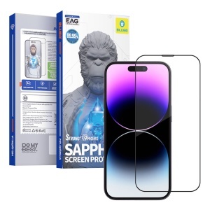 Folie Sticla pentru iPhone 16 Pro, Blueo HD, Sapphire Screen Protector with Applicator Pro, Negru