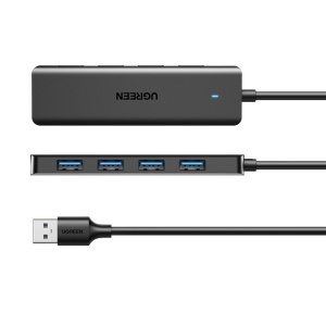 Hub Multifunctional, 4x USB3.0, 0.15m, Ugreen CM219, Negru - Img 4