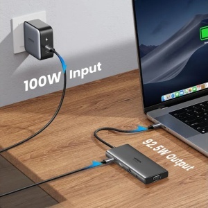 Hub USB-C la 3x Type-C, 2x USB, HDMI, RJ45, Jack 3.5mm, VGA, TF, SD Card, Ugreen, Gri - Img 6