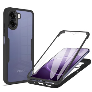 Husa 360° Oppo A6x 4G / 5G, Husa Fata spate, Antisoc, set cu sticker, [Pachet 360°] ColorVerse, Negru
