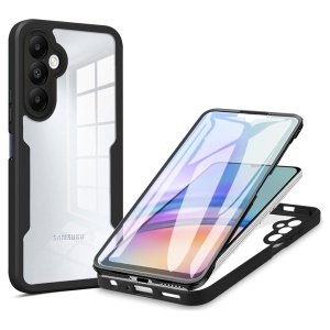 Husa 360° Samsung Galaxy A15 4G / Galaxy A15 5G, SKYDDAR INNOVATION, [Pachet 360°] ColorVerse, set cu sticker, Negru