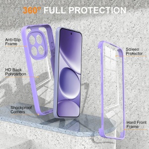 Husa 360° Samsung Galaxy A27 5G, SKYDDAR INNOVATION, [Pachet 360°] ColorVerse, set cu sticker, Mov - Img 2