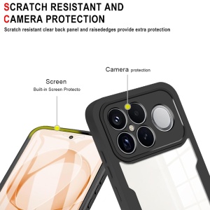 Husa 360° Xiaomi Poco F8 Ultra, SKYDDAR INNOVATION, [Pachet 360°] ColorVerse, set cu sticker, Negru - Img 4