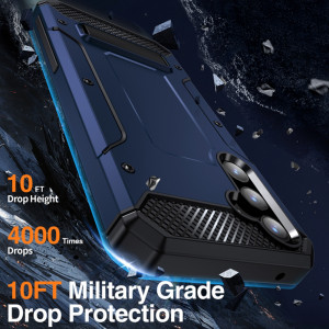 Husa antisoc Samsung Galaxy A54 cu suport birou, Techsuit Kickstand - Albastru - Img 3