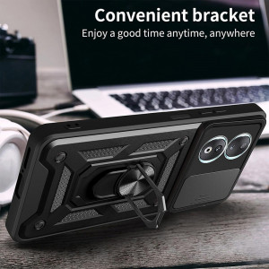 Husa Honor 90 cu inel magnetic, Techsuit CamShield - Negru - Img 4