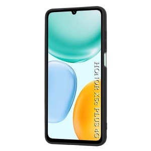 Husa Honor X5c Plus, SKYDDAR INNOVATION, din Silicon Catifelat, SoftElegance, set cu sticker, Negru - Img 4