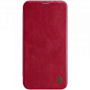 Husa iPhone 12 Mini, Qin Leather Case, Nillkin - Rosu - Img 2