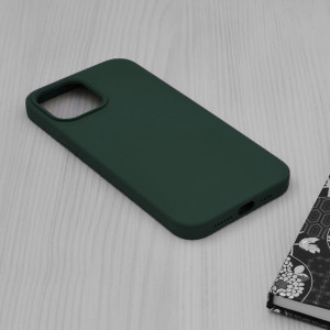 Husa iPhone 12 Pro Max din silicon moale, Techsuit Soft Edge - Dark Green - Img 7