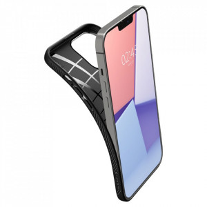 Husa iPhone 13 Pro Max, Spigen Liquid Air - Matte Black - Img 3