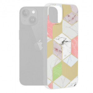 Husa iPhone 15 Plus Marble Series, Techsuit - Purple Hex - Img 7