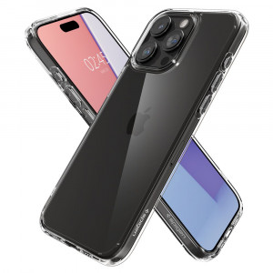 Husa iPhone 15 Pro Max, Spigen Ultra Hybrid - Clear - Img 6