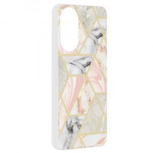 Husa Oppo A78 4G Marble Series, Techsuit - Pink Hex - Img 6