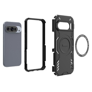Husa pentru Google Pixel 10 / Pixel 10 Pro, SKYDDAR INOVATION, ArmorMag, Magsafe, set cu sticker, Albastru - Img 4