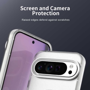 Husa pentru Google Pixel 10 Pro XL, MagSafe, Antisoc, set cu sticker, CandyCase, Alb - Img 3
