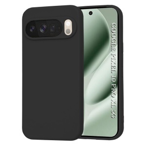Husa pentru Google Pixel 10 Pro XL, SKYDDAR INNOVATION, din Silicon Catifelat, SoftElegance , Negru, set cu sticker