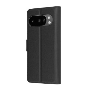 Husa pentru Google Pixel 10 Pro XL, SKYDDAR INNOVATION, Leather Wallet, tip Carte, cu Portofel Interior, Finisaje Premium, Negru, set cu sticker  - Img 5