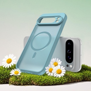 Husa pentru Google Pixel 10, SKYDDAR INNOVATION, HaloFrost MagSafe II, Antisoc, set cu sticker, Verde menta - Img 3