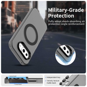 Husa pentru Google Pixel 10a, MagSafe, Antisoc, set cu sticker, CandyCase, Negru - Img 4
