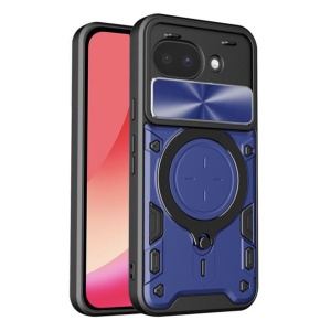 Husa pentru Google Pixel 10a, SKYDDAR INNOVATION, CamGuard Pro, Inel Magnetic, Protectie Camera, set cu sticker, Albastru