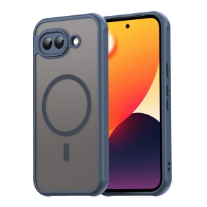 Husa pentru Google Pixel 10a, SKYDDAR INNOVATION, HaloFrost MagSafe II, Antisoc, set cu sticker, Bleumarin