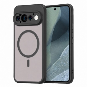 Husa pentru Google Pixel 11 Pro Finisaje Premium, Antisoc, Magsafe, set cu sticker, HaloFrost MagSafe II, Negru