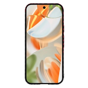 Husa pentru Google Pixel 9 Pro, Finisaj Premium cu Textura de Carbon, Design Elegant, SKDR CarbonFlex - Rosu inchis - Img 2