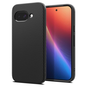 Husa pentru Google Pixel 9a flexibila, Spigen Liquid Air, Negru