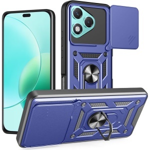 Husa pentru Honor 400 Lite, SKYDDAR INNOVATION, CamShield, Albastru, set cu sticker