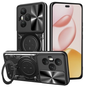 Husa pentru Honor 400 Pro, SKYDDAR INNOVATION, CamGuard Pro, Inel Magnetic, Protectie Camera, set cu sticker, Negru