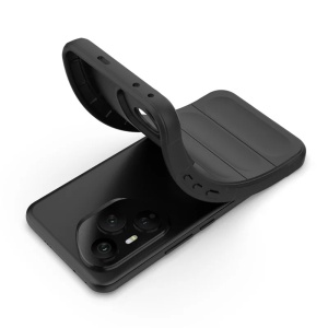 Husa pentru Honor 400 Pro, SKYDDAR INNOVATION, Magic Shield, din Silicon Mat, set cu sticker, Negru - Img 3