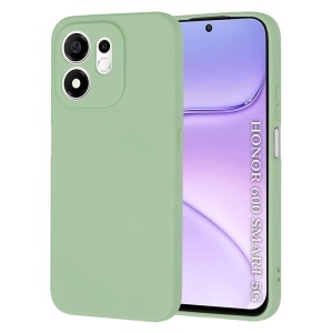 Husa pentru Honor 600 Smart din Silicon Catifelat, Antisoc, set cu sticker, SoftElegance, Verde deschis