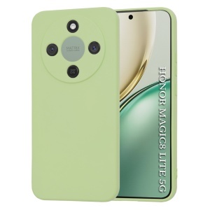 Husa pentru Honor Magic8 Lite, SKYDDAR INNOVATION, din Silicon Catifelat, SoftElegance, set cu sticker, Verde