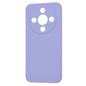 Husa pentru Honor Magic8 Lite, SKYDDAR INNOVATION, din Silicon Catifelat, SoftElegance, set cu sticker, Violet - Img 3