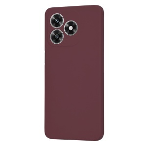 Husa pentru Honor X5c Plus, SKYDDAR INNOVATION, din Silicon Catifelat, SoftElegance, set cu sticker, Bordo - Img 2