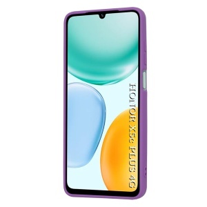 Husa pentru Honor X5c Plus, SKYDDAR INNOVATION, din Silicon Catifelat, SoftElegance, set cu sticker, Mov - Img 4