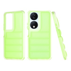 Husa pentru Honor X7b / 90 Smart / X7b 5G, anti soc, margini ridicate, design modern, set cu sticker, wave shield, Verde