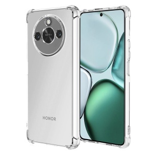 Husa pentru Honor X9c Smart , SKYDDAR INNOVATION, Shockproof Clear din Silicon Slim, Transparenta, set cu sticker
